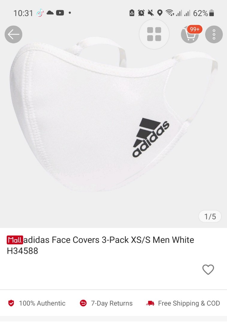 adidas Originals Face Covers XS/S 3 pack HB7856 - Best shoes SneakerStudio