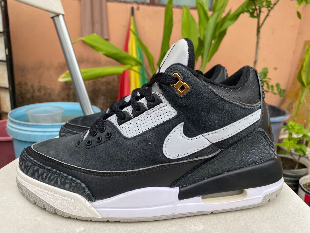 Air Jordan 3 Tinker Black Cement Men s Fashion Footwear