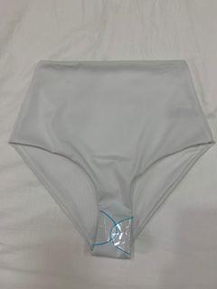 ASOS design white high waist bikini bottom