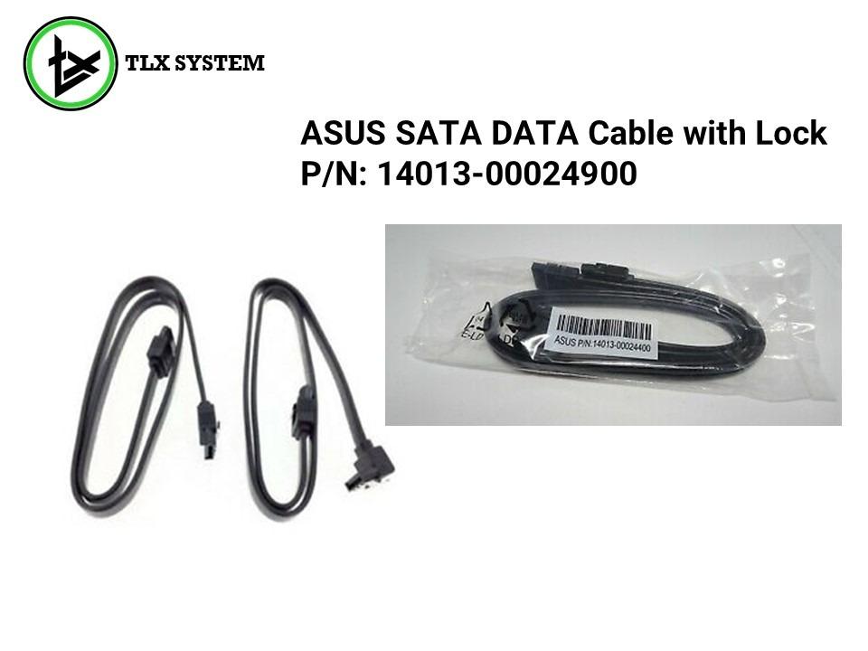 ASUS SATA Cable with Lock 6Gb/s Black P/N 1401300024900 2Pcs, Computers & Tech, Parts