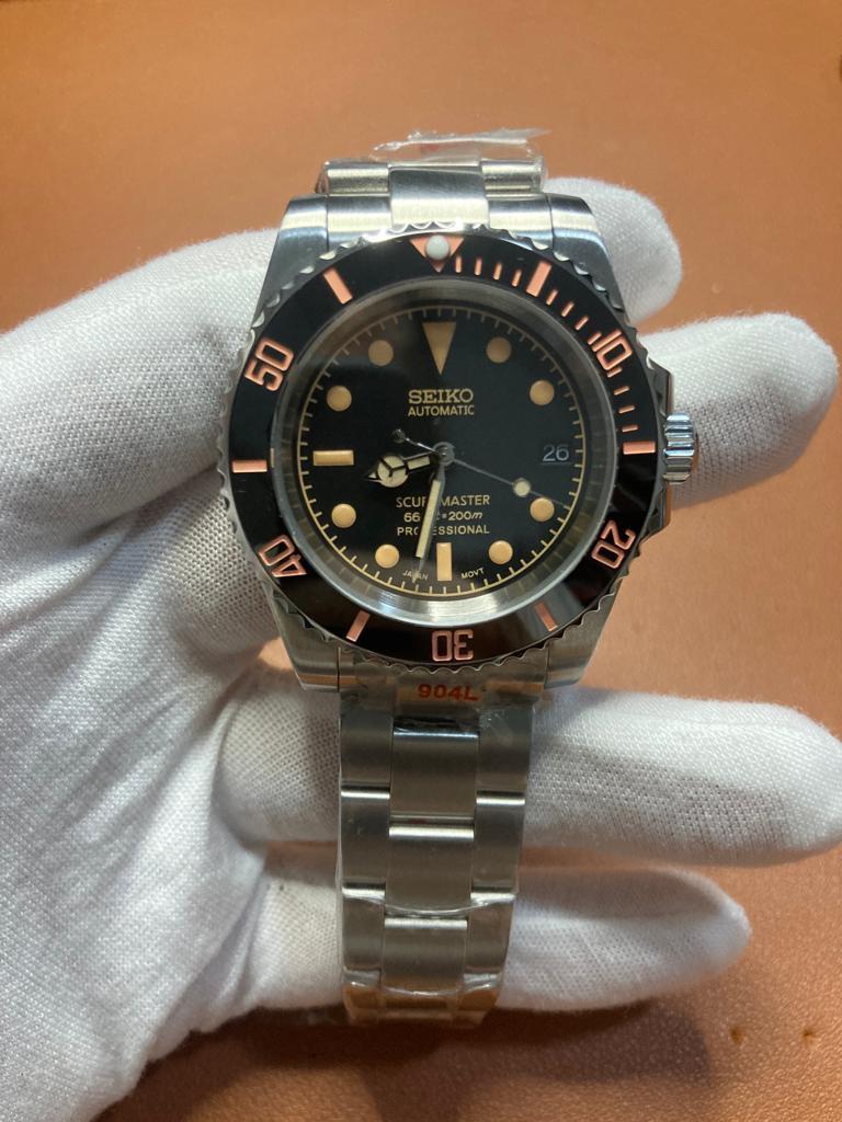 BN Custom Seiko Scubamaster Diver Mod - Vintage Rolex Submariner style,  Luxury, Watches on Carousell