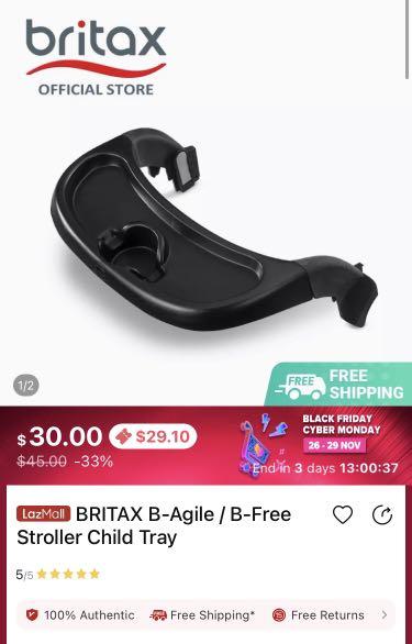 Britax B agile B free stroller tray Babies Kids Going Out Strollers on Carousell