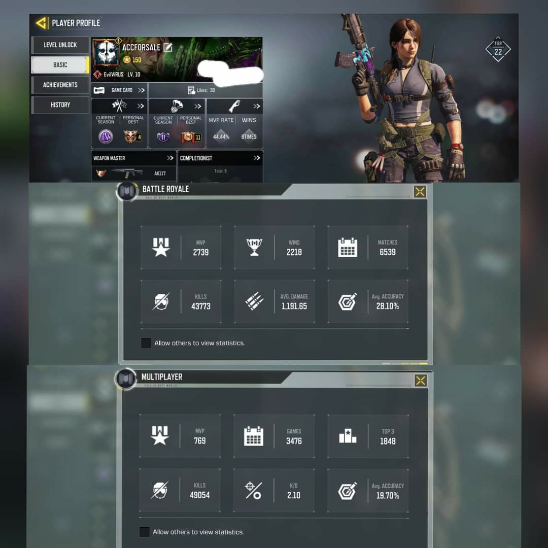 Call Of Duty Mobile Account, Video Gaming, Gaming Accessories, Game