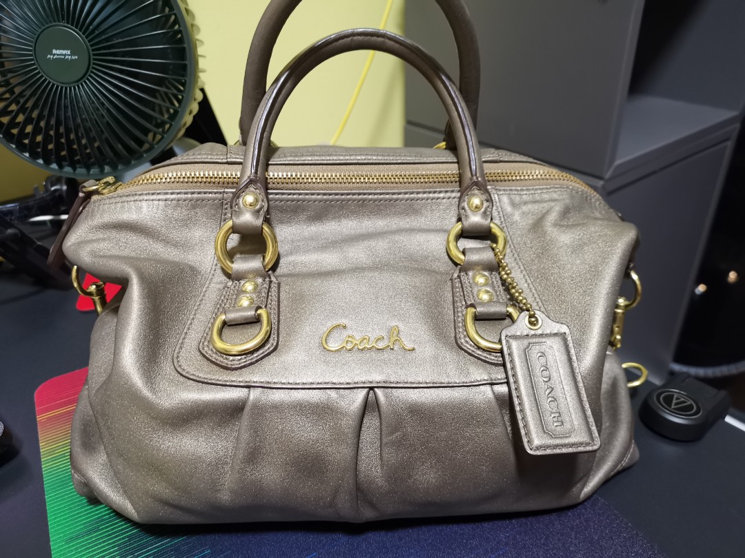 coach bronze bag