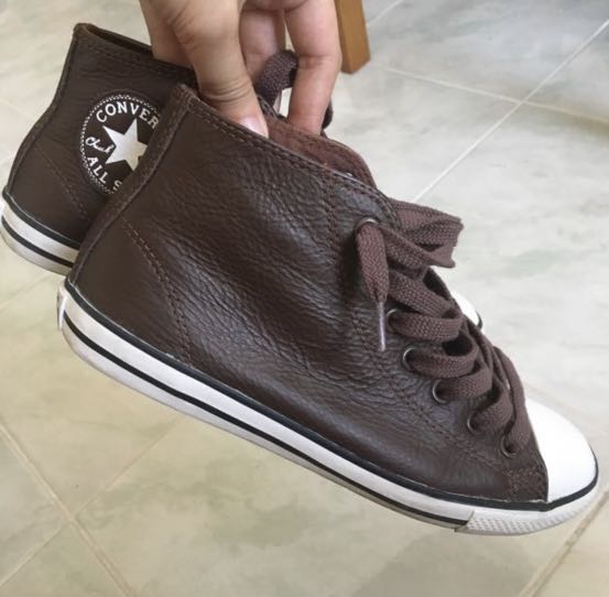 converse pure leather