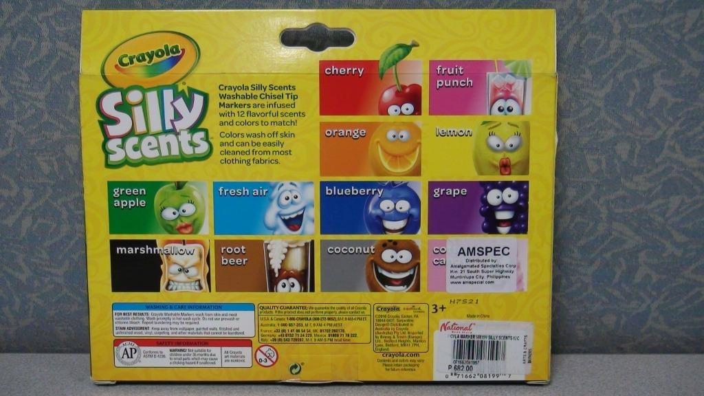 CRAYOLA 12 Silly Scents Washable Markers (Category: Craft Supplies & Tools) located in Manila. Submitted by henzelhannah (Listing ID 1128071027, Image 2). Description: PTPA; CRAYOLA 12 Silly Scents Washable Markers Mall Price Php682.00 09327247535.
