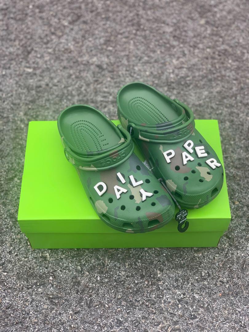 Crocs x Daily Paper Men s Fashion Footwear Sneakers on Carousell
