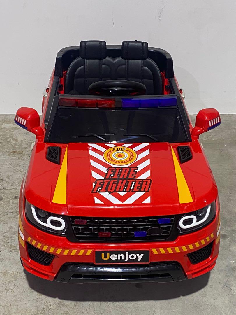 New children electric ride on fire engine fire truck police car with
