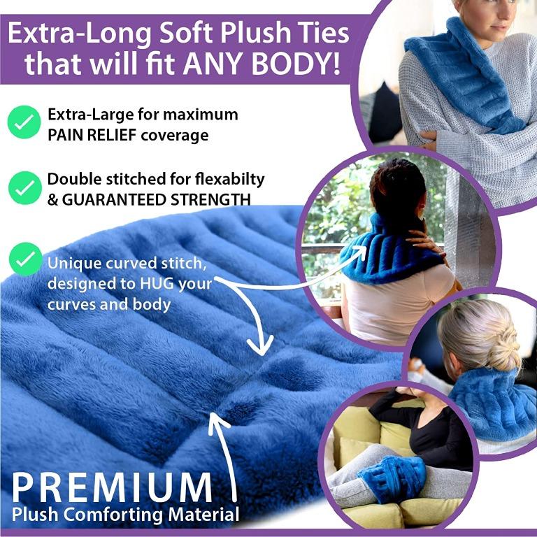 Extra Large Microwavable Weighted Heating Pad for Back Pain Relief inc