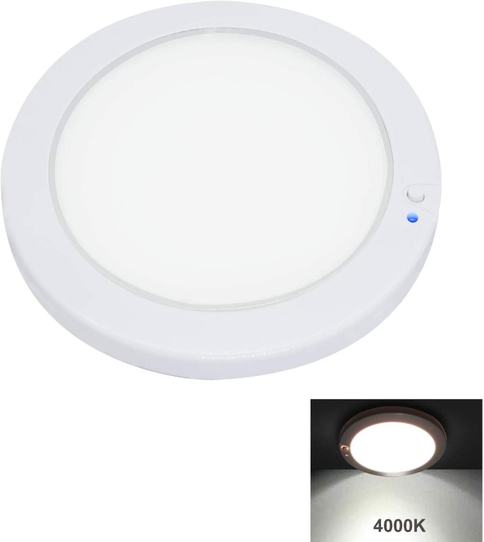 Facon 5Inch LED RV Panel Light Surface Mount 12V DC Interior Light with