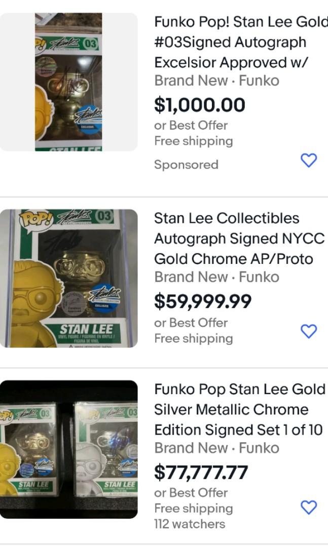 Funko Pop Stan Lee Signed, Hobbies 