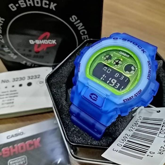 G shock dw6900 jelly blue original