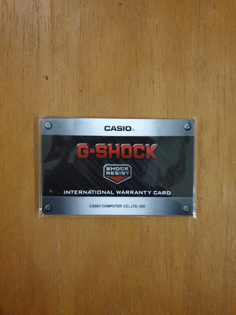 G shock Warranty Card Set