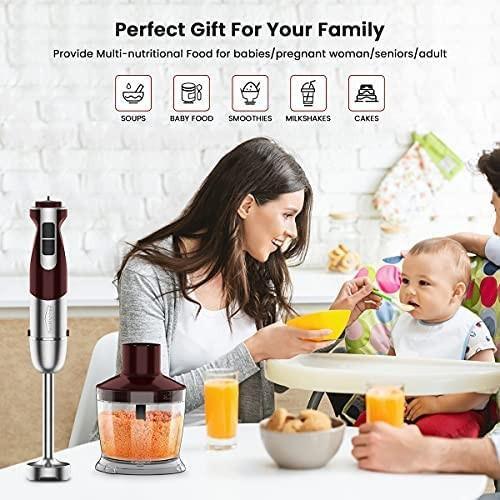 HE5H Hand Mixer Immersion Blender Milk Frother Mixing Beaker