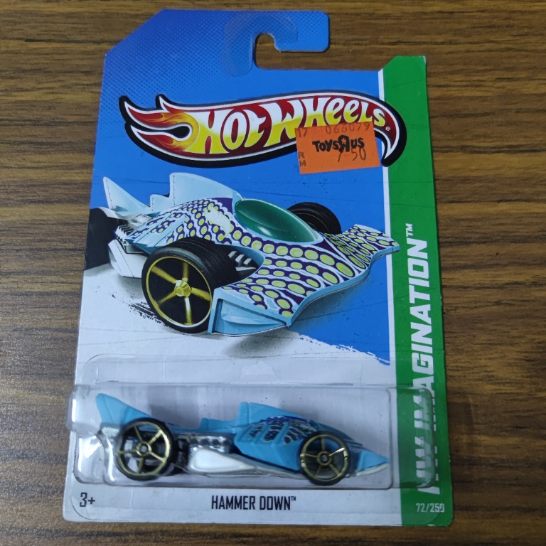 Hot Wheels Hammer Down (Blue), Hobbies & Toys, Toys & Games on Carousell