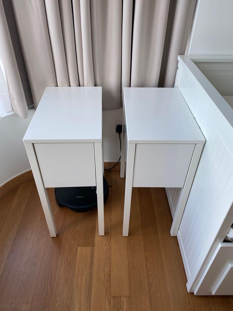 IKEA Nordli Bedside tables (2), Furniture & Home Living, Furniture
