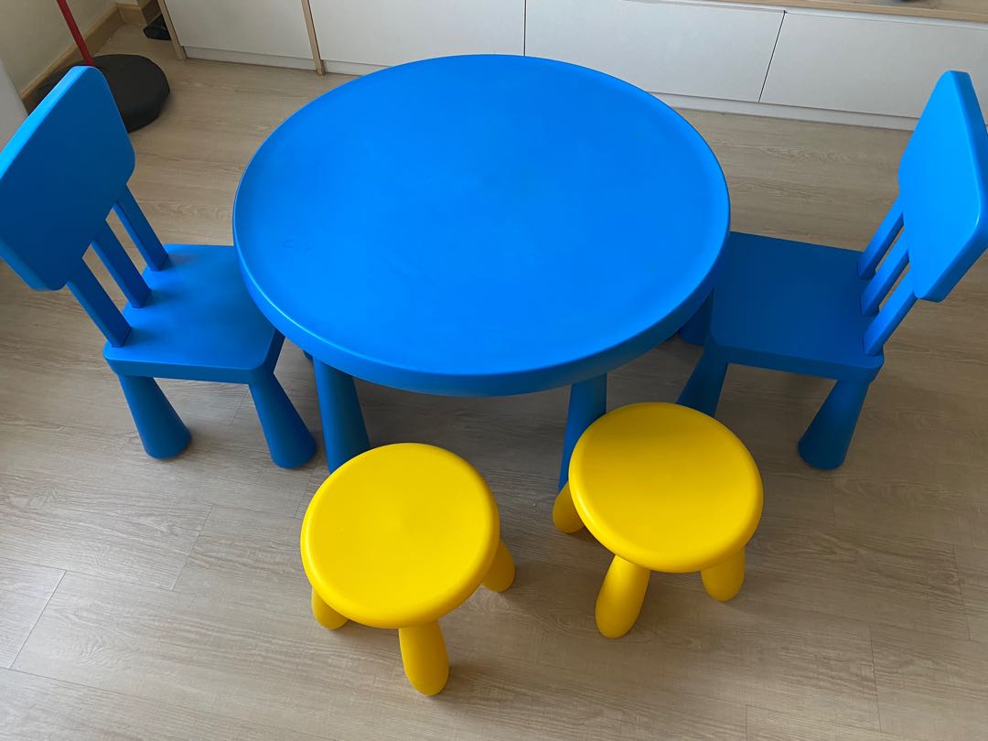 IKEA table and chairs, Babies & Kids, Baby Nursery & Kids Furniture