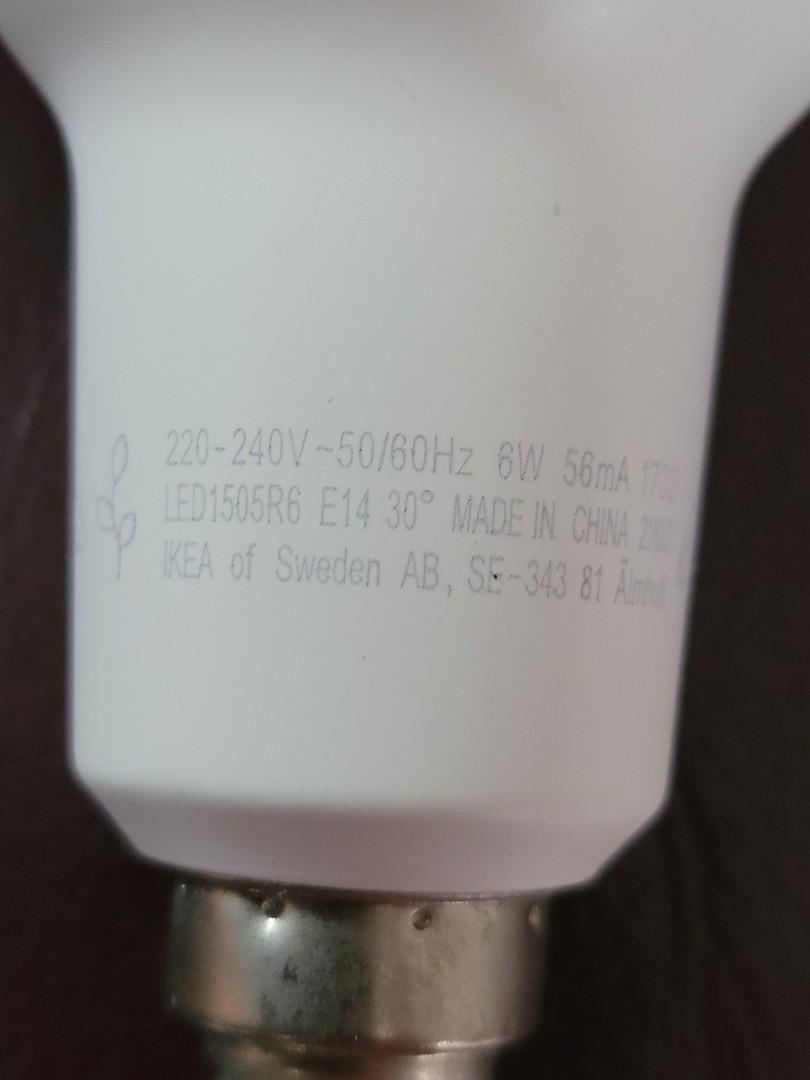 IKEA VAXER Grow light bulb E14, Furniture & Home Living, Gardening