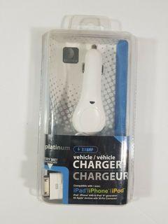 iPad, iPad2 iPhone 4S, 4, 3GS, 3G, iPod Vehicle Chargers