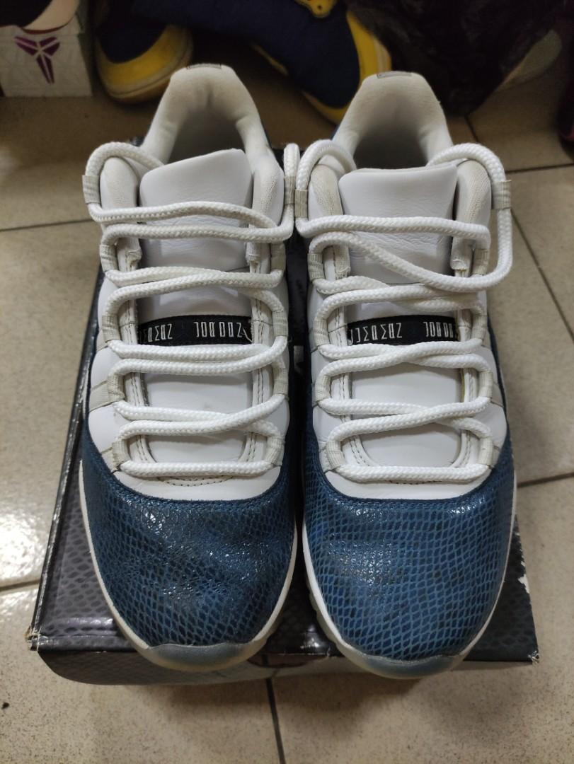 navy snakeskin 11s