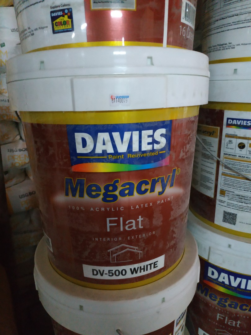 Latex Paint Flat Davies, Commercial & Industrial, Construction