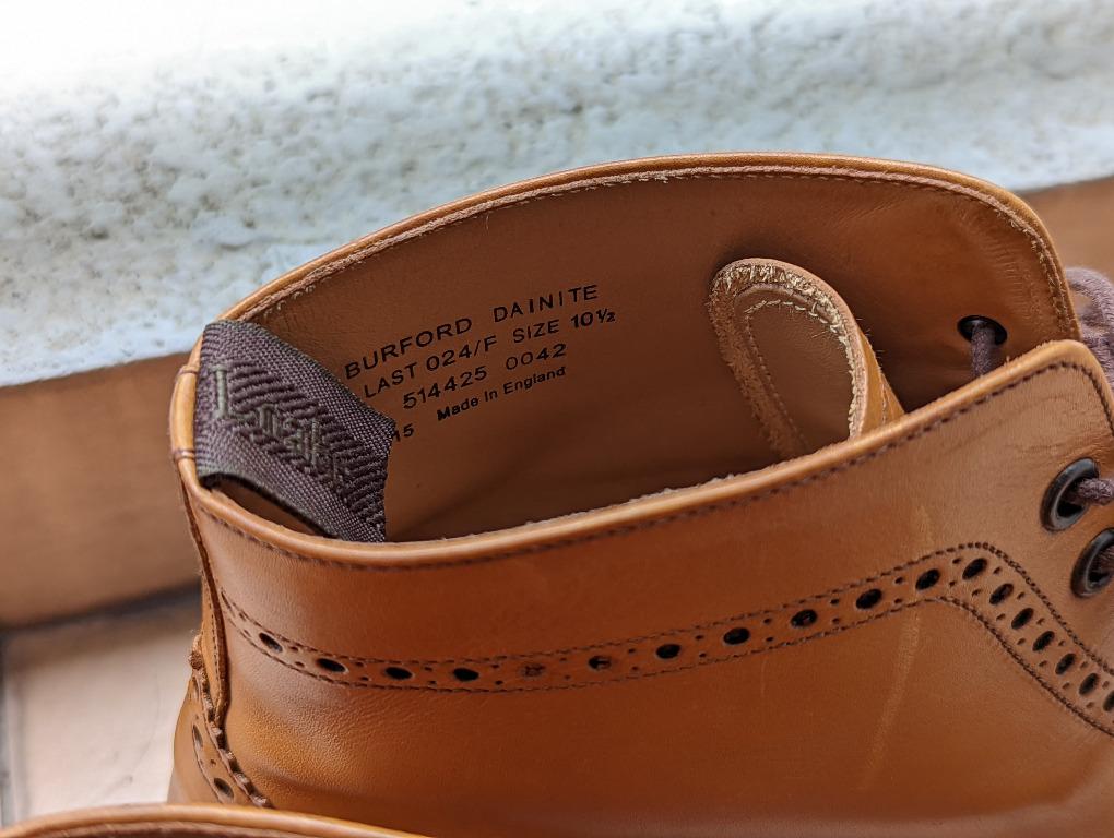 Loake Burford Tan Boots UK 10.5F