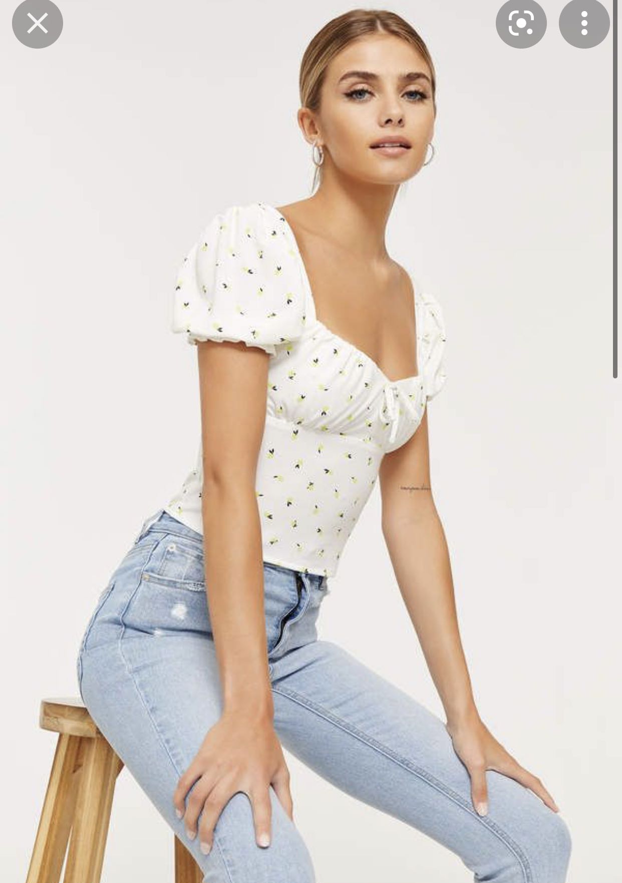 Lottie Moss (pacsun) puff sleeve top, Women's Fashion, Tops, Other Tops ...