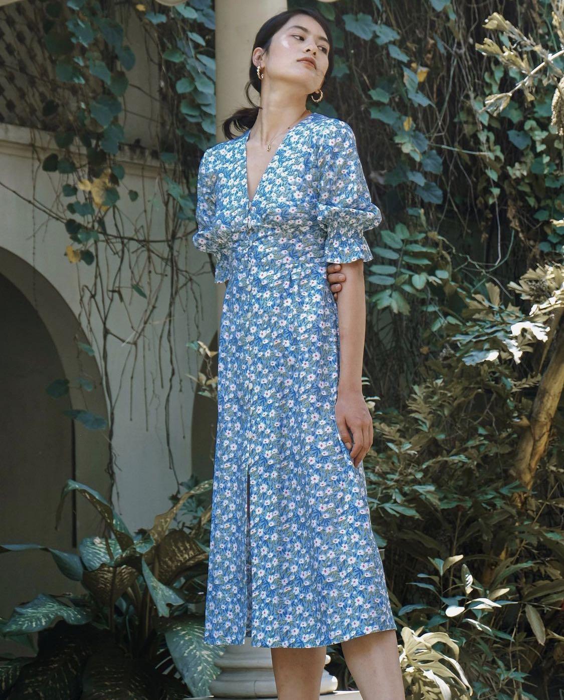 Love \u0026 flair vintage blue floral print 