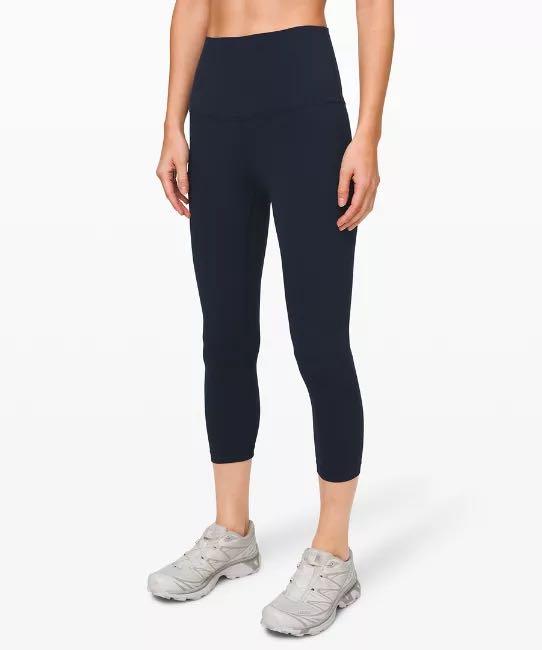 Lululemon Align Super High-Rise Crop 21 Wee are from space nimbus  battleship (Size 0), Women's Fashion, Activewear on Carousell