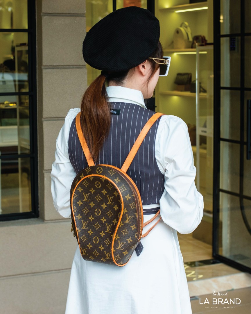 $1200 Louis Vuitton Monogram Canvas Ellipse Backpack Bag Purse