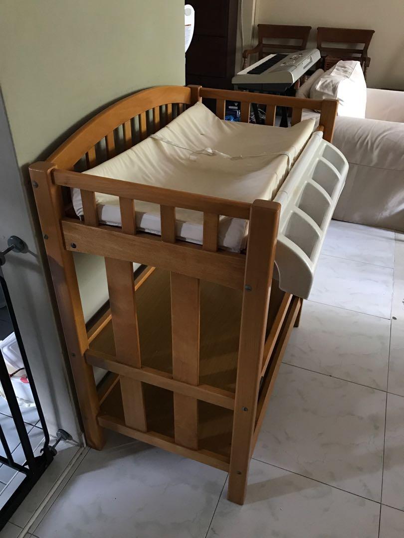 Mamas & Papas Diaper Changing Station / Table (Solid Wood), Babies