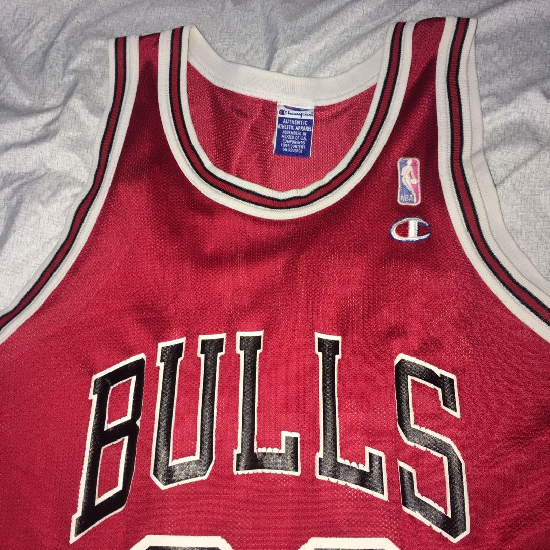 RARE Vtg NBA Reversible Champion Jersey 44 Michael Jordan 