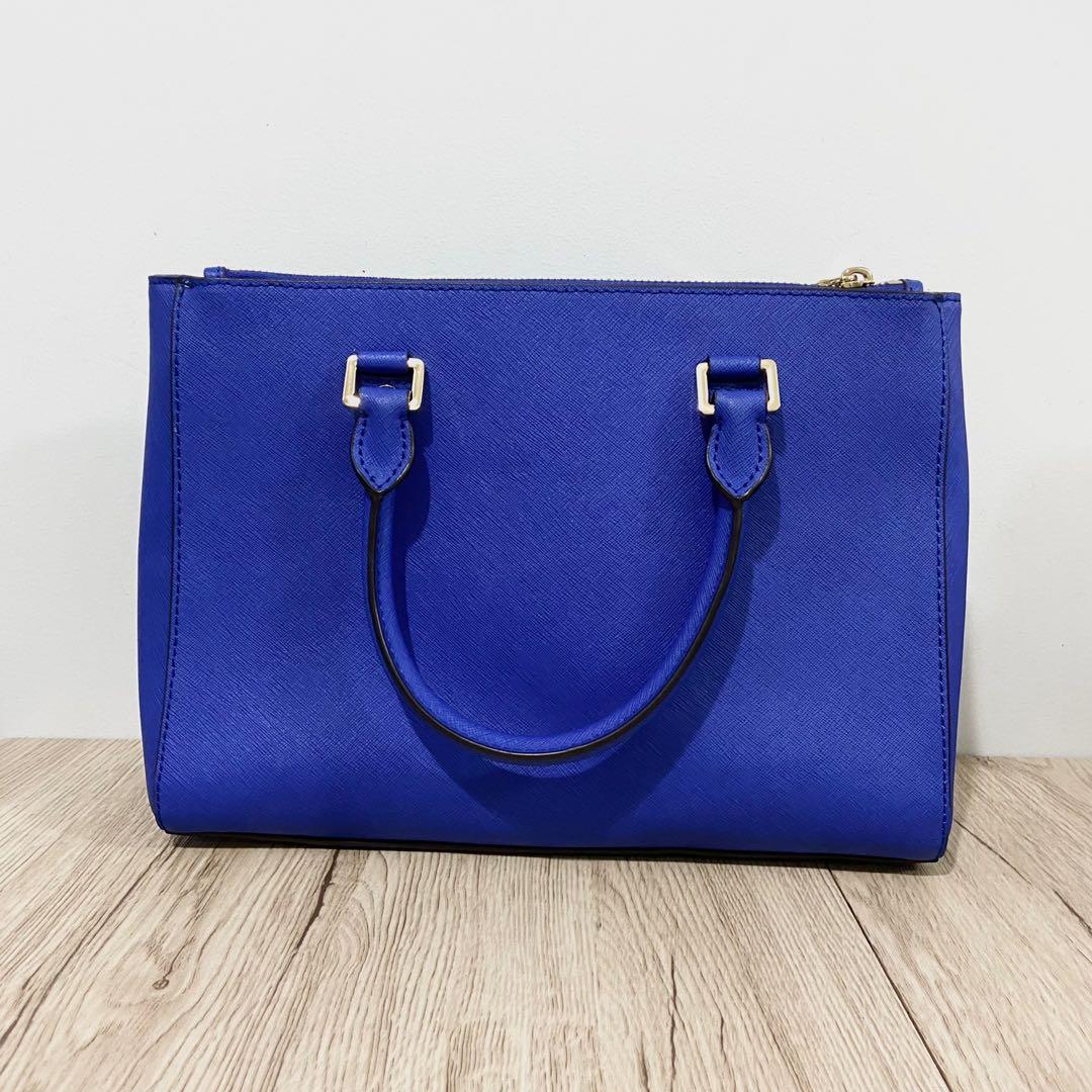 Michael Kors Shoulder Bag Navy Blue Leather – The Collection by Cash  Converters