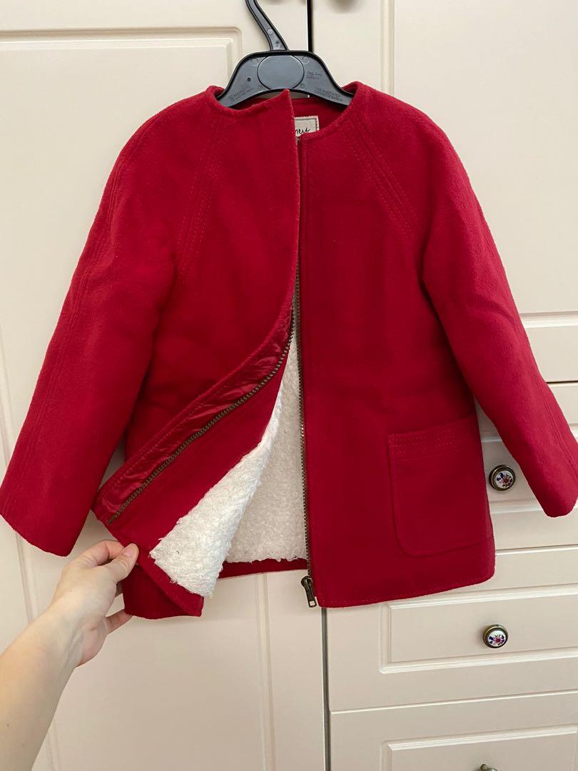 NEXT Girls Winter Coat Jacket Lined with Faux Fur Warm Age 4 5 years
