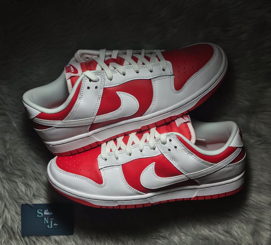 champion red dunks
