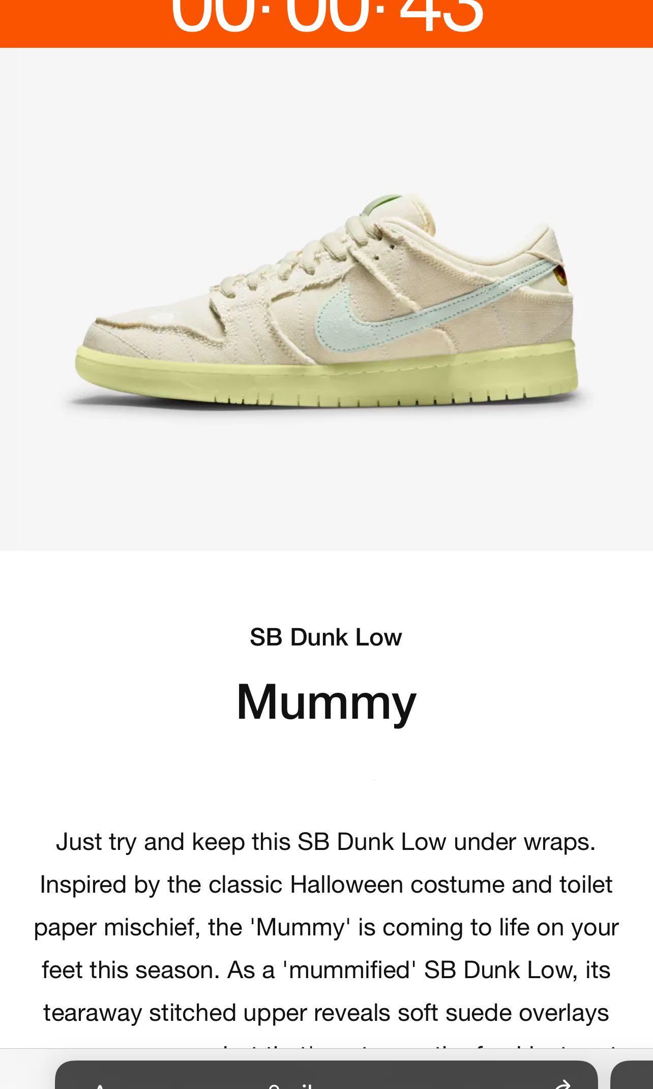 nike mummy sb dunks