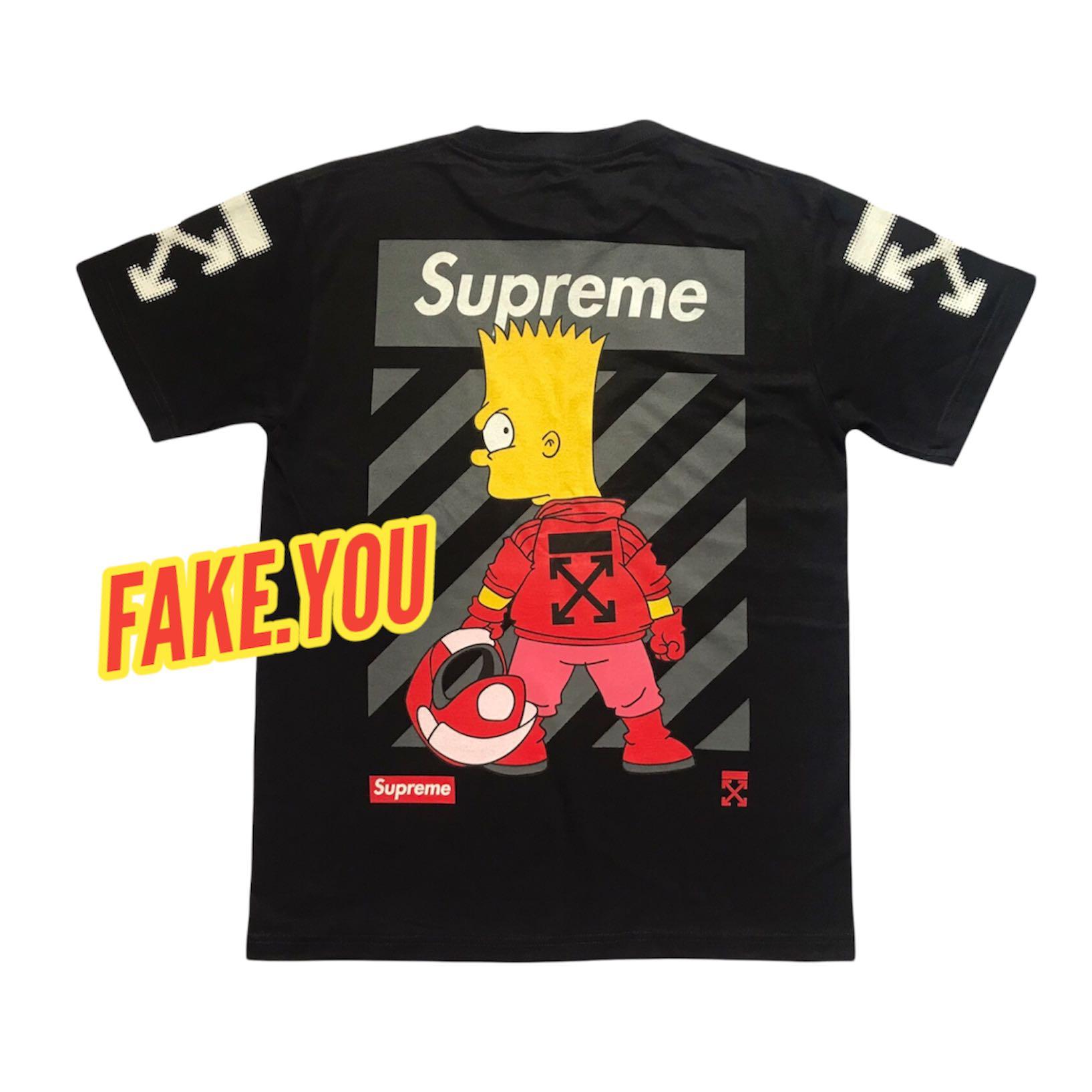 supreme simpsons t shirt