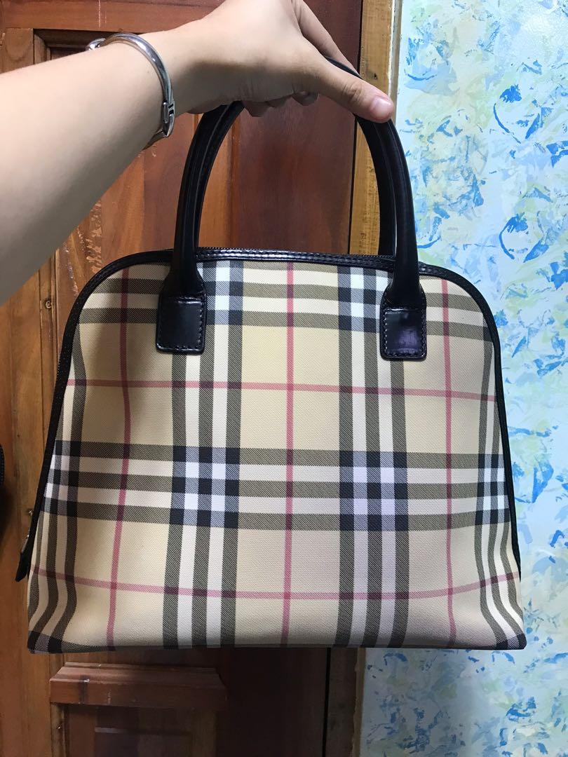 Original Burberry Alma Hand Bag, Luxury, Bags & Wallets on