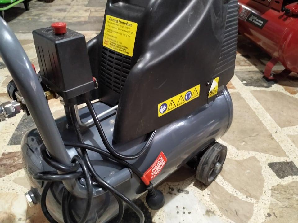 Ozito Air Compressor 1.5HP (Category: Construction Tools & Equipment) located in San Pedro. Submitted by aussie.surplustore (Listing ID 1127971155, Image 3). Description: Ozito Air Compressor 1.5HP 24L 1100w Price: 5,900 -Australian Based items -can be classified as mall pull-out / factory overruns or open box -Tested and Working -Available for pick-up or delivery only -No COD; payment first for the item -Purchase service from the courier is allo