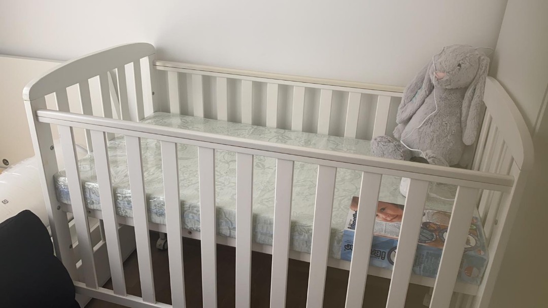 Pre loved baby cot for sale, Babies & Kids, Baby Nursery & Kids