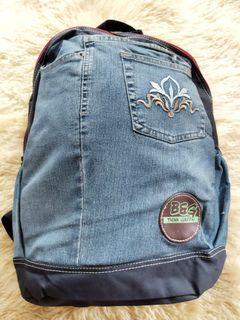 Preloved Denim Backpack