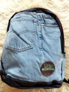 Preloved Denim Backpack 2