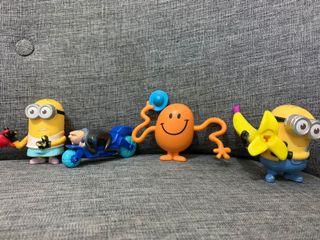 Preloved figure minions 4pcs