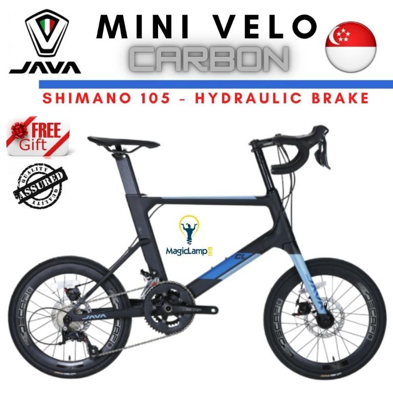Ready Stock Java Mini Velo Carbon Fiber Frame 20 inch wheel set Shimano 105 group set raiser bar 22 speed light weight 6 Month local warranty MagicLamp 123 Sports Equipment Bicycles Parts Bicycles on ...