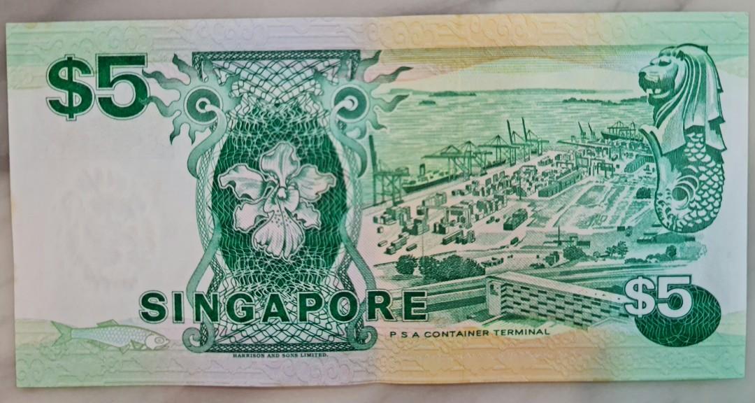 5sgd Notes SGD 5 Ship Series, Hobbies & Toys, Memorabilia & Collectibles, Currency ...