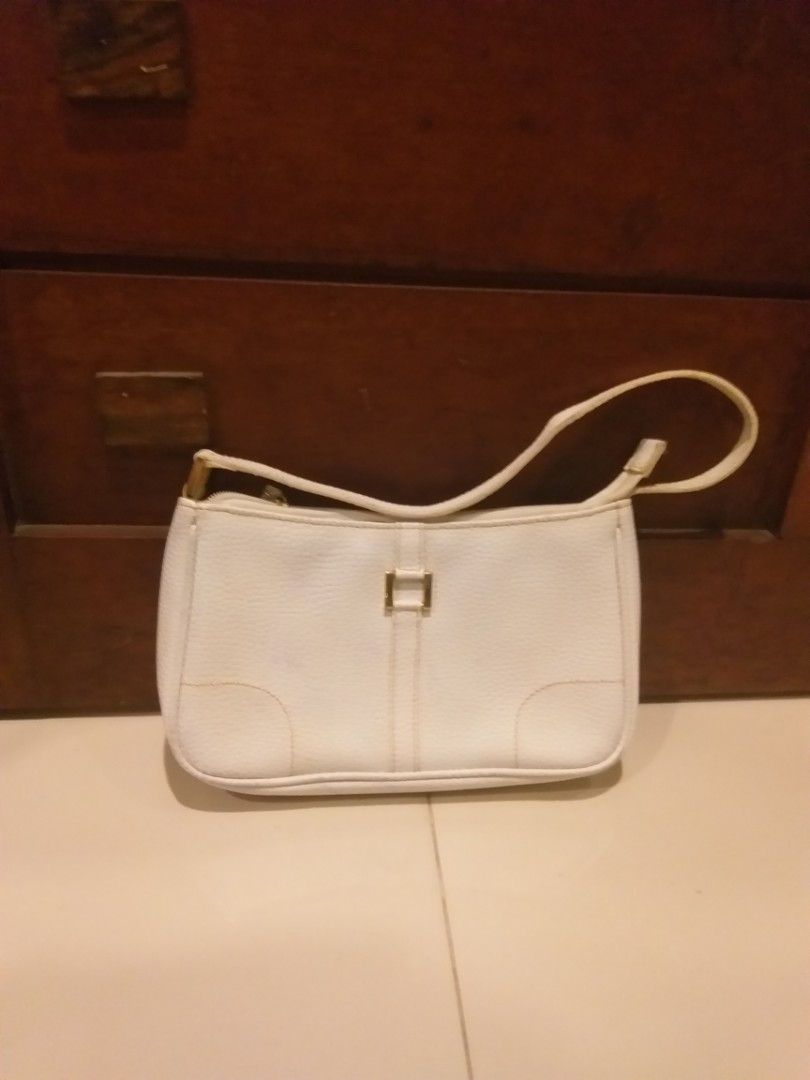 tiny white purse