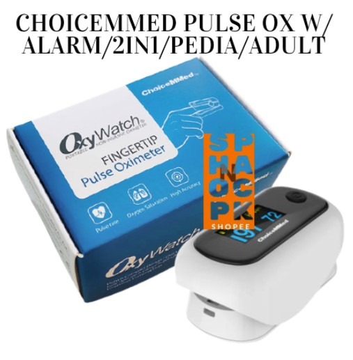 (SNPT) ChoiceMmed pulse ox W/ Alarm/2in1/pedia/Adult Oximeter, Health