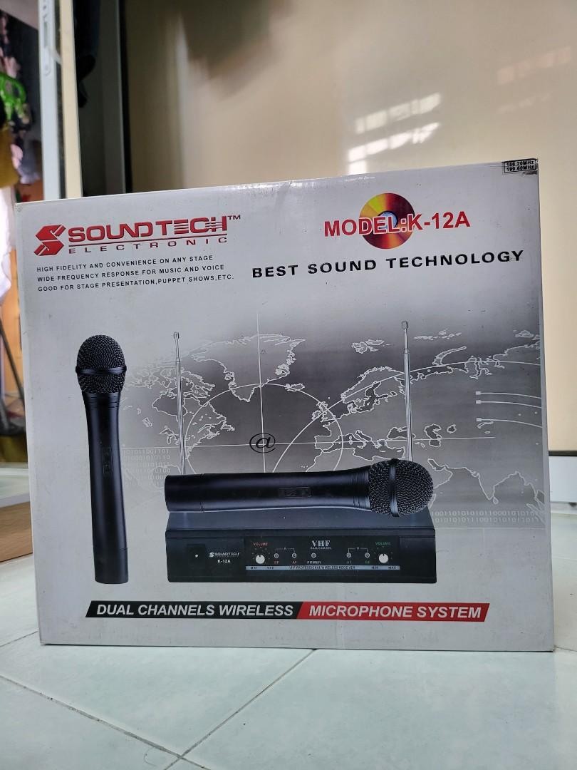 Soundtech Electronic Sound Tech Dual Channels Wireless Microphone System, Audio, Other Audio ...