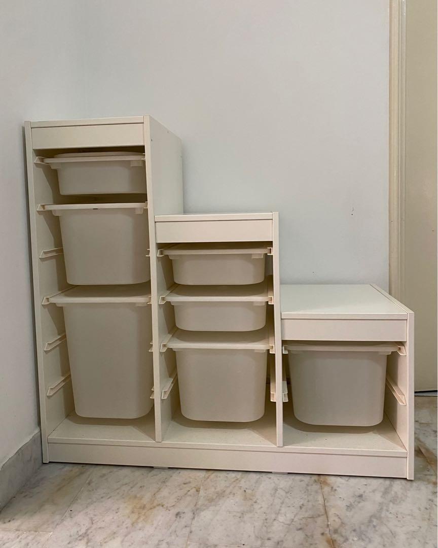 Storage unit with boxes, Furniture & Home Living, Furniture, Shelves