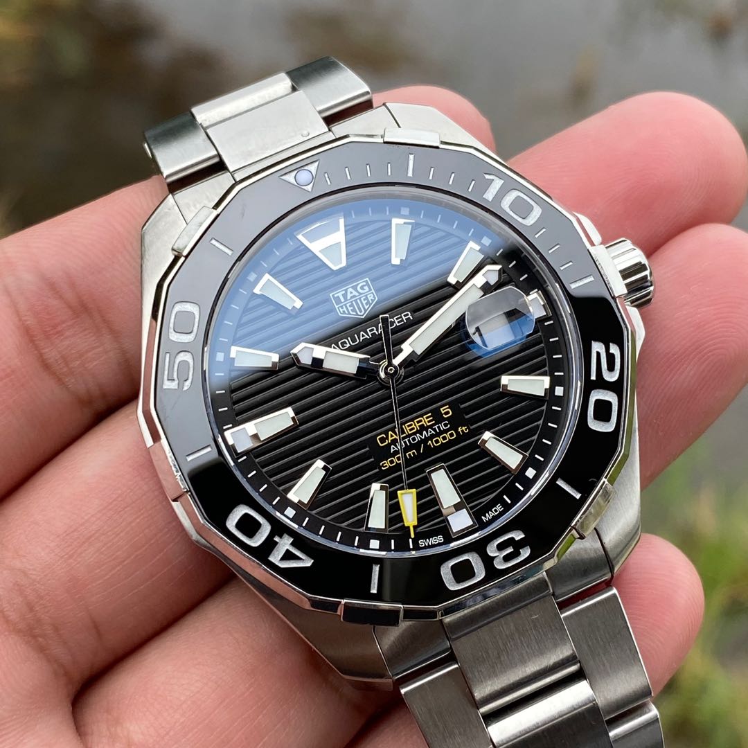 2017 TAG Heuer Aquaracer Black Calibre 5 Full Ceramic Steel 43mm WAY201A.BA0927